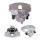 Brake caliper set 1 piston Ø 57 mm grey cast iron A.B.S. for e.g. AUDI A6