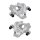 Brake caliper set 1 piston Ø 38 mm aluminium A.B.S. for e.g. MB C-CLASS