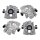 Brake caliper set with locking Ø 38 mm aluminium A.B.S. for e.g. PEUGEOT 508