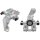 Brake caliper set with locking Ø 38 mm aluminium A.B.S. for e.g. PEUGEOT 308
