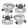 Brake caliper set 1 piston Ø 60 mm grey cast iron A.B.S. for e.g. VOLVO XC60