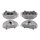 Brake caliper set 4 pistons Ø 42 mm aluminium A.B.S. for AUDI A4 and others