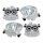 Brake caliper set 2 pistons Ø 48 mm grey cast iron A.B.S. for MB GLE and others