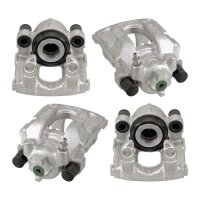 Brake caliper set 1 piston axial Ø 42 mm grey cast...