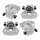 Brake caliper set 1 piston Ø 60 mm grey cast iron A.B.S. for e.g. VOLVO XC60