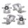 Brake caliper set with parking brake Ø 41 mm alu A.B.S. for e.g. SEAT LEON