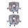 Brake caliper set 2 pistons Ø 43 mm grey cast iron A.B.S. for e.g. CITROËN C25