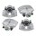 Brake caliper set 1 piston Ø 54 mm grey cast iron A.B.S. for e.g. SKODA OCTAVIA