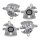 Brake caliper set with parking brake Ø 41 mm A.B.S. for e.g. OPEL VIVARO