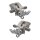 Brake caliper set with parking brake Ø 34 mm alu A.B.S. for e.g. OPEL ASTRA