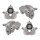 Brake caliper set 1 piston Ø 44 mm grey cast iron A.B.S. for e.g. BMW 5 Series