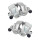 Brake calliper set 2 pistons Ø 44 mm grey cast iron A.B.S. for e.g. IVECO DAILY