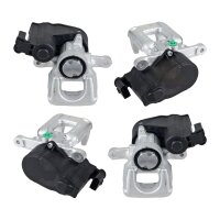 Brake caliper set 1 piston Ø 38 mm aluminium...