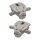Brake caliper set 1 piston Ø 38 mm aluminium A.B.S. for e.g. KIA CARENS