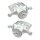 Brake caliper set 1 piston axial Ø 57 mm A.B.S. for e.g. DAEWOO REZZO