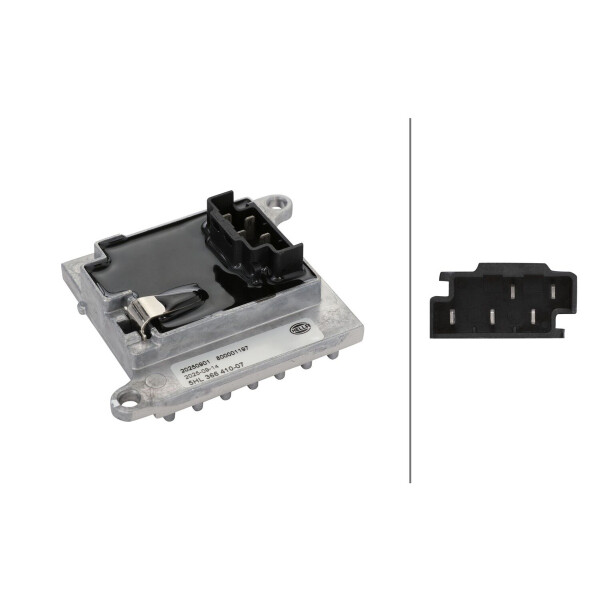 Regler Innenraumgebläse 12 V 5-polig HELLA für u.a. MERCEDES-BENZ S-KLASSE