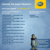 Interior Blower Regulator 12 V 5-pin HELLA for MERCEDES-BENZ S-CLASS and others