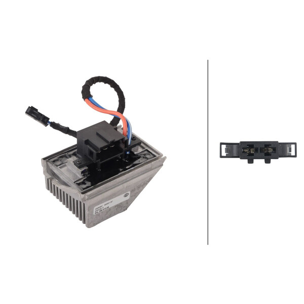 Interior Blower Regulator 12 V 6-pin HELLA suitable for e.g. SEAT IBIZA