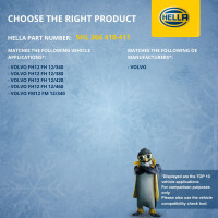 Interior Blower Regulator 24 V 4-pole HELLA suitable for e.g. VOLVO FH16