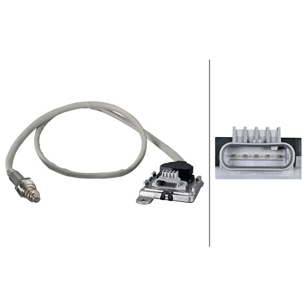 NOx sensor urea M20X1.5 5-pin 890 mm cable HELLA for e.g. OPEL VIVARO