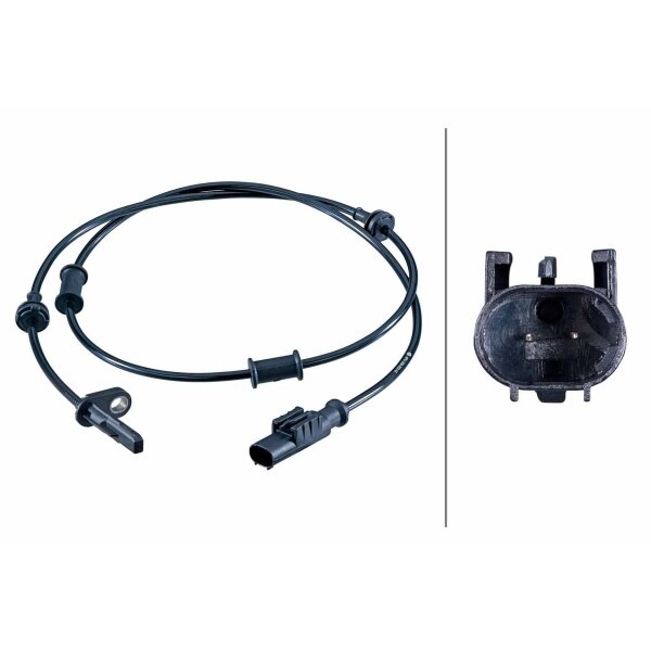 Wheel Speed Sensor 2-pole Hall sensor 1.010 mm cable HELLA for FIAT DUCATO and others