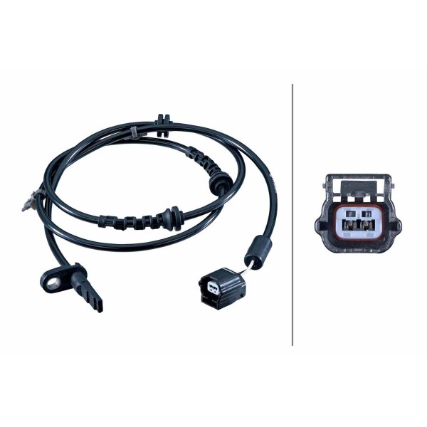 Wheel Speed Sensor 2-pole Hall sensor 1.130 mm cable HELLA for NISSAN NV200 and others