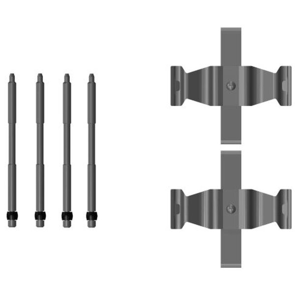 Zubehörsatz Scheibenbremsbelag 6 tlg. HELLA für u.a. BMW 3er