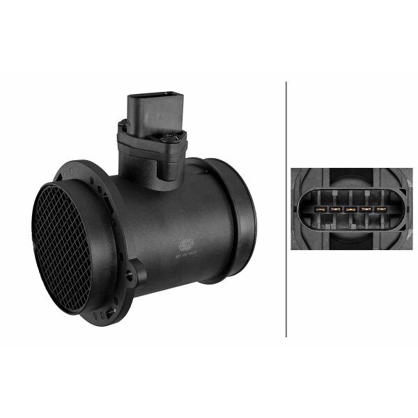 Luftmassenmesser Rohrstutzen 5-polig HELLA für u.a. MERCEDES-BENZ E-KLASSE