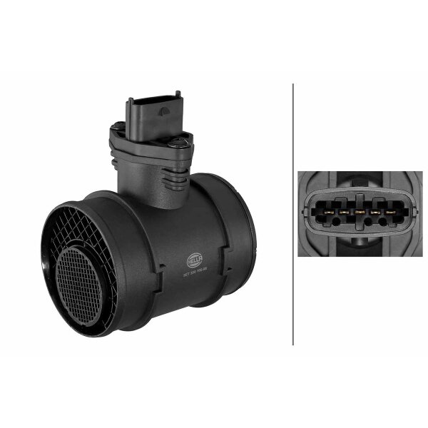 Luftmassenmesser Rohrstutzen 5-polig HELLA für u.a. OPEL ASTRA