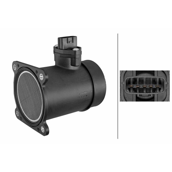 Luftmassenmesser Rohrstutzen 5-polig HELLA für u.a. NISSAN MAXIMA