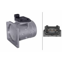 Mass Air Flow Sensor screwed 3-pole HELLA suitable for...
