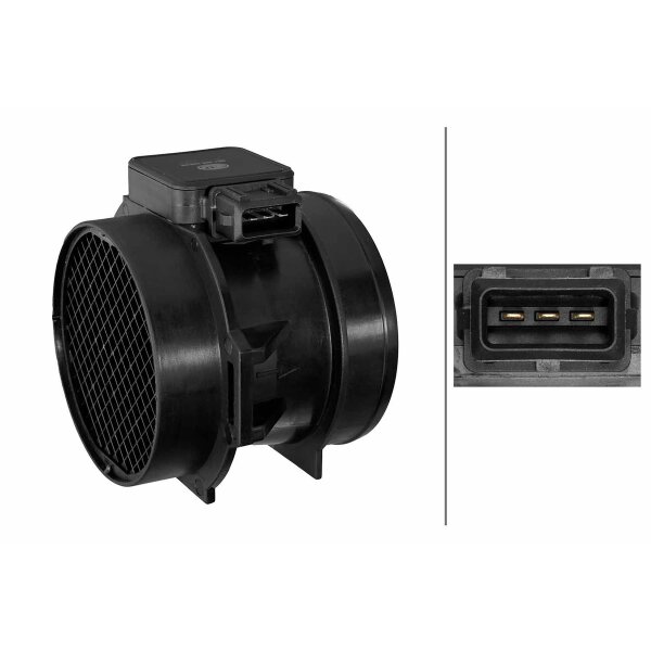 Luftmassenmesser Rohrstutzen 3-polig HELLA für u.a. VOLVO S40