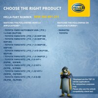 Interior Blower 12 V 120 W 2-pole HELLA suitable for e.g. TOYOTA YARIS