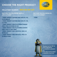 Innenraumgebläse 12 V 200 W 2-polig HELLA passend für u.a. FORD TRANSIT