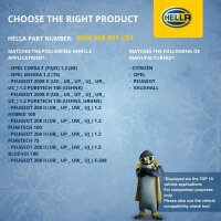 Interior Blower 12 V 200 W 2-pole HELLA IAM-Expertise for e.g. PEUGEOT 208