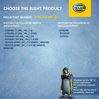 Innenraumgebläse 12 V 120 W 2-polig HELLA passend für u.a. TOYOTA AYGO