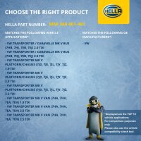 Interior Blower 12 V 200 W 2-pole HELLA for e.g. VW TRANSPORTER