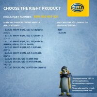 Interior Blower 12 V 120 W 2-pole HELLA for SUZUKI SX4 and others