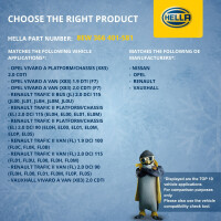 Innenraumgebläse 12 V 120 W 2-polig HELLA für u.a. NISSAN PRIMASTAR