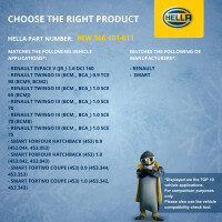 Innenraumgebläse 12 V 120 W 2-polig HELLA für u.a. RENAULT TWINGO