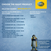 Innenraumgebläse 12 V 180 W 2-polig HELLA passend für u.a. DACIA LODGY