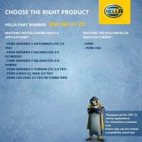 Innenraumgebläse 12 V 180 W 2-polig HELLA passend für u.a. FORD MONDEO