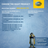 Innenraumgebläse 12 V 180 W 2-polig HELLA passend für u.a. HYUNDAI I30