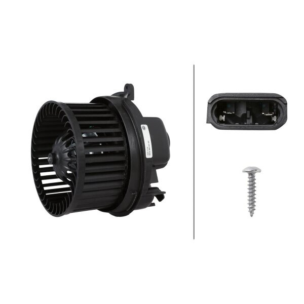 Interior Blower 12 V 192 W 2-pole HELLA suitable for e.g. CITROËN C3