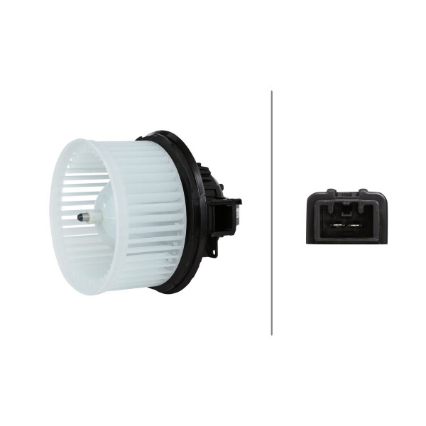 Innenraumgebläse 12 V 222 W 2-polig HELLA passend für u.a. FORD FIESTA