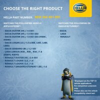 Innenraumgebläse 12 V 261 W 2-polig HELLA für u.a. DACIA SANDERO