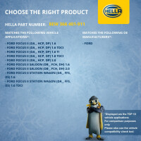 Interior Blower 12 V 246 W 2-pole HELLA suitable for e.g. FORD FOCUS