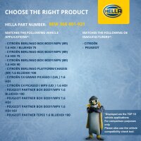 Innenraumgebläse 12 V 258 W 2-polig HELLA für u.a. PEUGEOT PARTNER