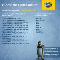 Interior Blower 12 V 252 W 2-pole HELLA suitable for e.g. PEUGEOT 208