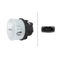 Interior Blower 12 V 168 W 2-pole HELLA for e.g. LAND...